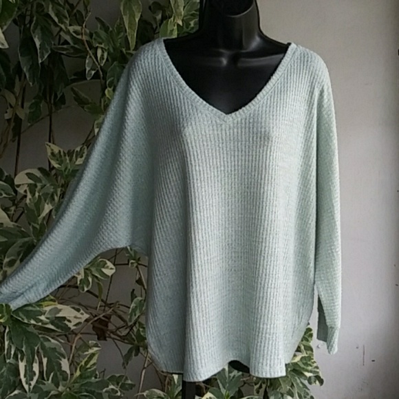 Anthropologie Sweaters - Anthropologie Mint Oversized Sweater Sz XL
